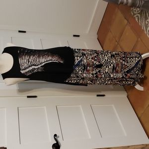 Tribal skirt set. Tshirt by Ginger G and skirt by Angie.  Size small.